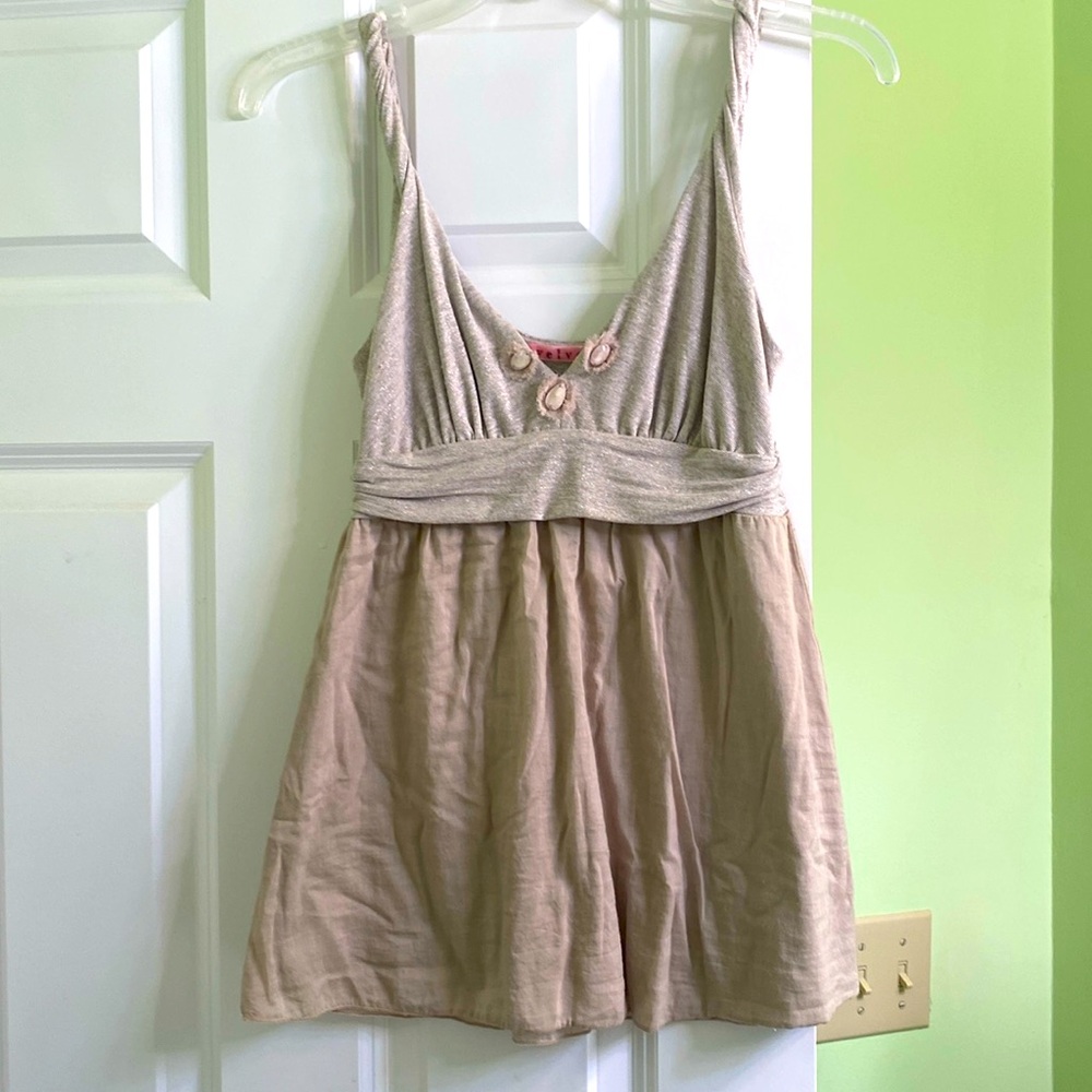 Anthropologie Velvet by Graham & Spencer embellished tank